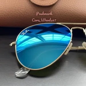 Ray-Ban | Accessories | Rayban Aviator Blue Flash Lenses  display picture 2